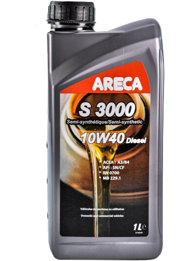 Моторное масло ARECA S3000 DIESEL 10W-40, 1л